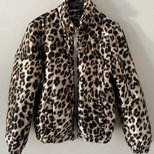 Leopard Puffer Coat